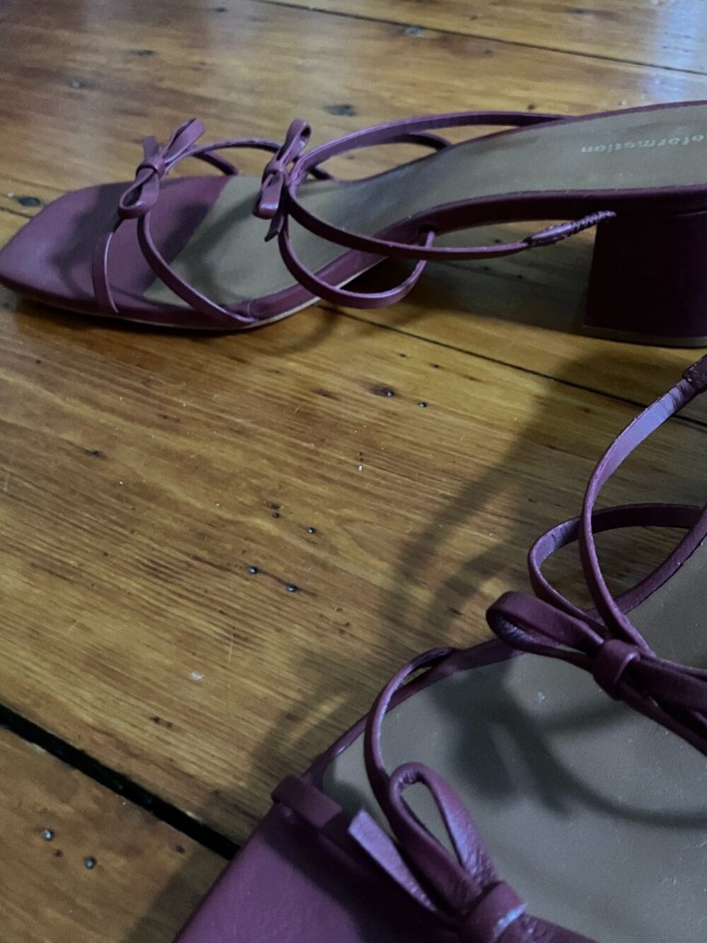 Reformation Elodie Bow Block Heel Sandals - Picture 4 of 7